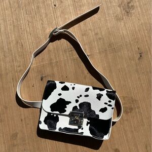 Cow print handbag